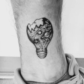 light bulb tattoo