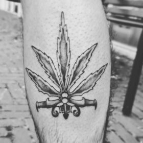 weed tattoo